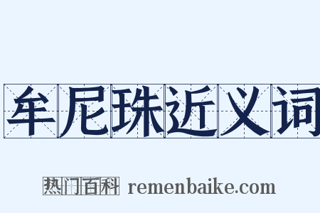牟尼珠近义词是什么意思的图片
